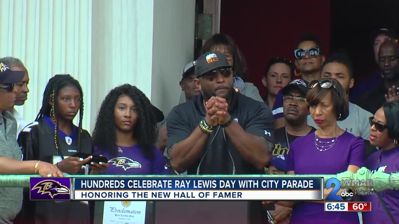 Hundreds Celebrate Ray Lewis Day with City Parade