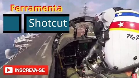 Testando a Ferramenta Quadro Chave do SHOTCUT - Estabilizar o Horizonte #shotcut #aviação