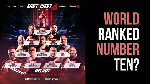 Ranked 10th in the WORLD for Armwrestling!?