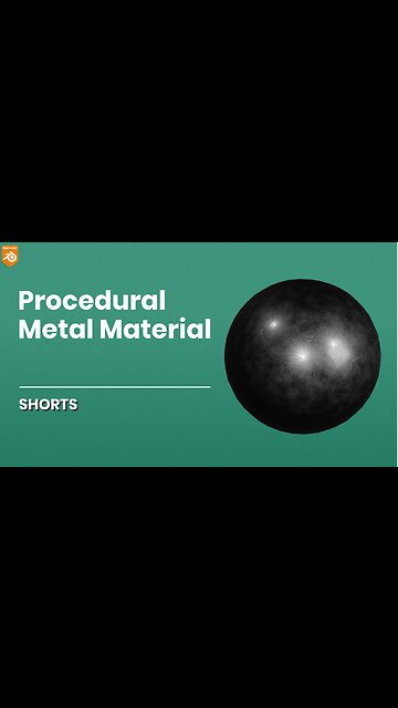 How to make a procedural metal material in Blender | Textures & Materials | #shorts