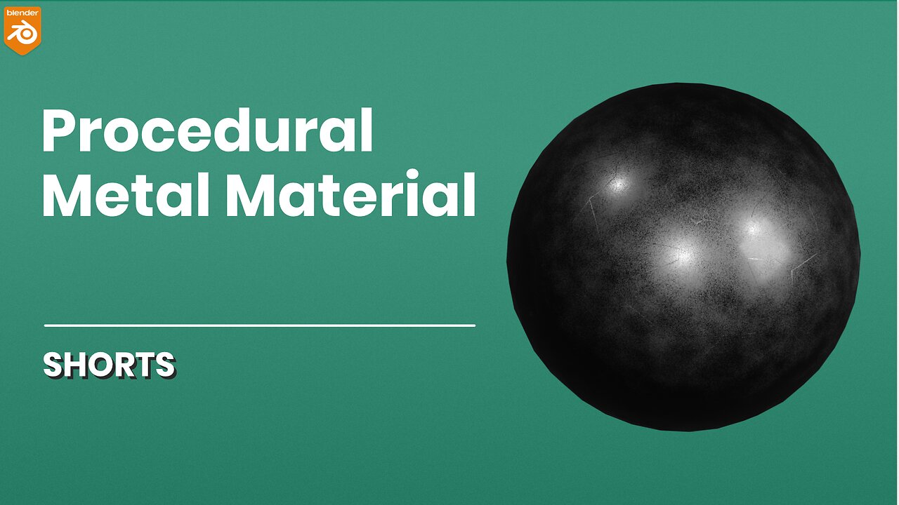 How to make a procedural metal material in Blender | Textures & Materials | #shorts