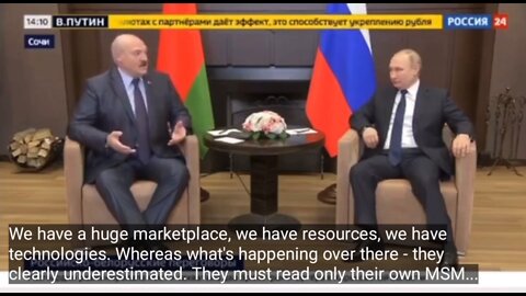 Thank the West for pushing Putin and Lukashenko to truly become independent from the West