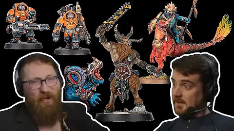 League of Votann vs Beastmen - Lizardmen Miniatures - Tom and Ben