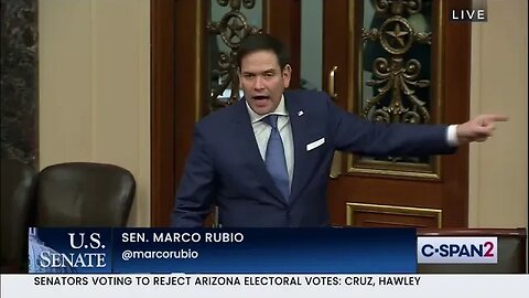 Senator Rubio Speaks on the Senate Floor Regarding Objections to the 2020 Electoral College Results