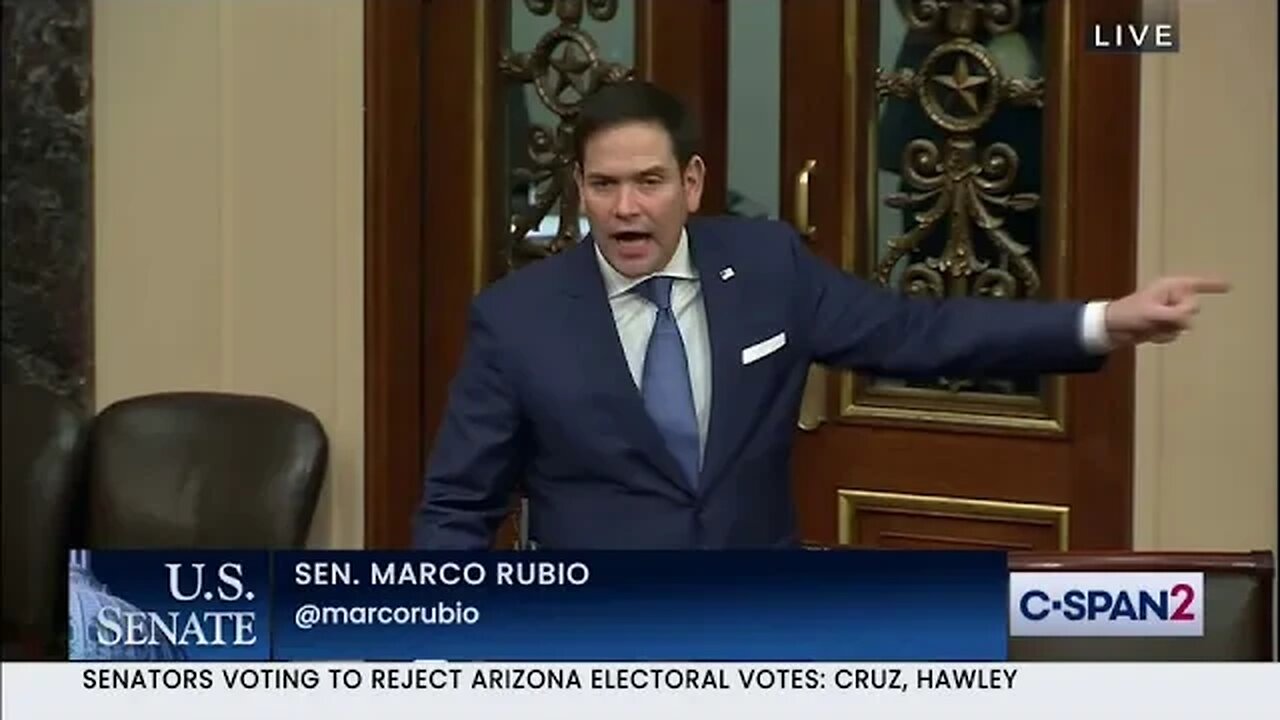 Senator Rubio Speaks on the Senate Floor Regarding Objections to the 2020 Electoral College Results