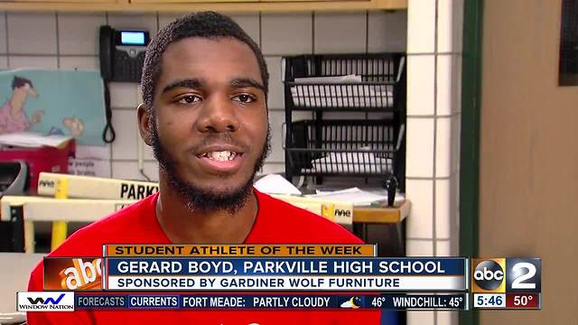 Student Athlete of the Week Gerard Boyd