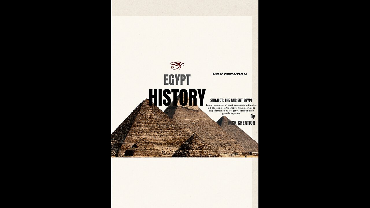 ||THE ANCIENT HISTORY OF EGYPT AND PERAMID ||