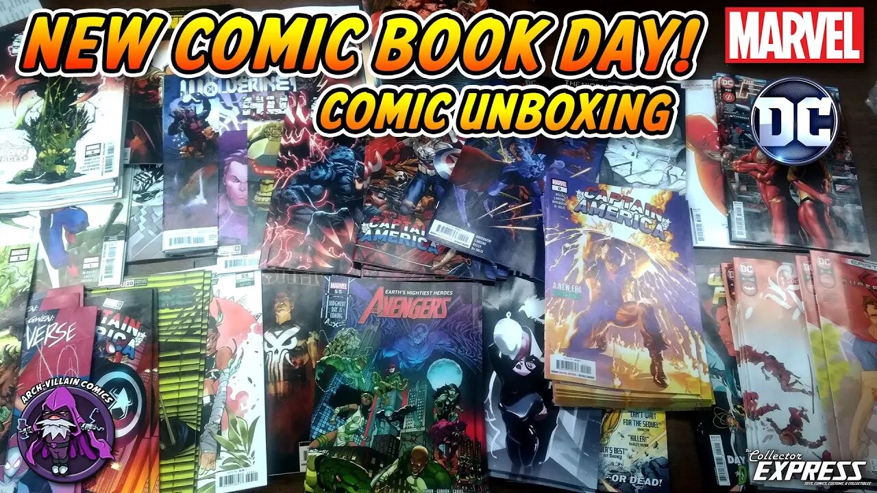 New COMIC BOOK Day - Marvel & DC Comics Unboxing April 20, 2022 - New Comics This Week 4-20-2022