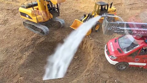 Fire Trucks, Dump Trucks, Excavator Rescue Cars Toys