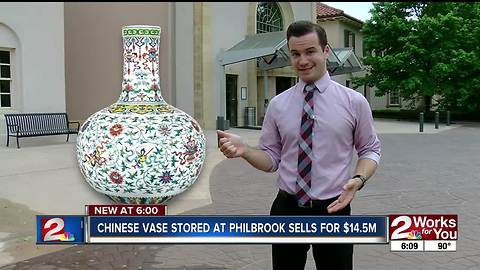 Chinese vase stored at Philbrook sells for $14.5M