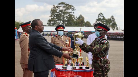 TOTAL NUMBER OF AWARDS OUTGOING PRESIDENT WAS GIVEN BY KDF OFFICERS AS HE RETIRE.