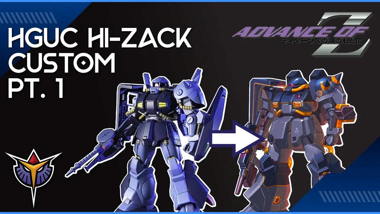 Gundam Advance of Zeta HGUC Hi-Zack Custom Gunpla Pt 1: Planning | Midnight Hatter LIVE w/ Adam Blue