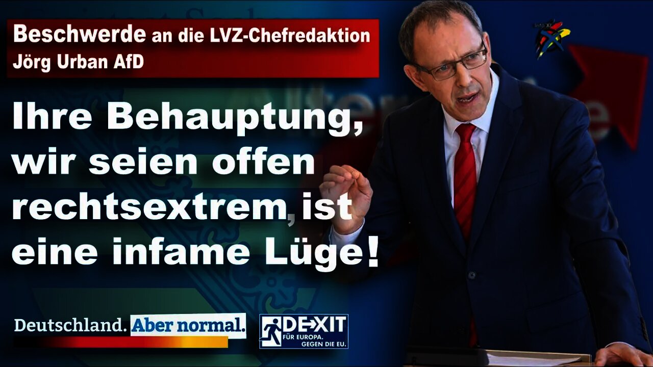 Beschwerde an die LVZ-Chefredaktion, Jörg Urban, AfD