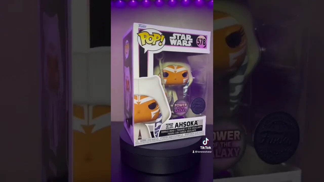 Funko Pop Star Wars N* 578 ⚡️Power Of The Galaxy Ahsoka Spécial Édition