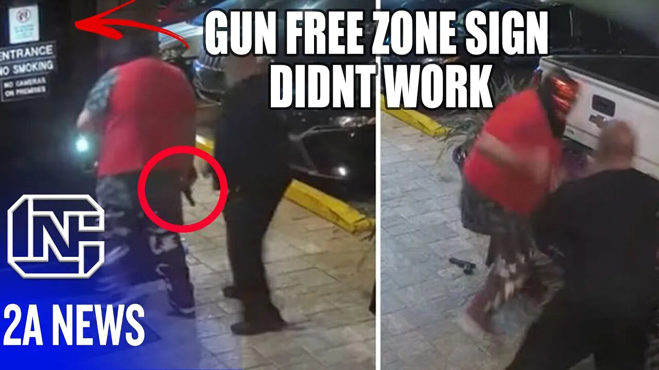 Shocking, Gun Free Zone Sign Didn't Stop This Tampa Gunman as Bouncer Stops Potential Mass Shooting