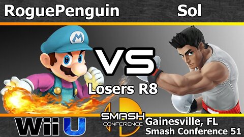 RoguePenguin (Mario) vs. Noble|Sol (Little Mac) - Losers R8 - SC51