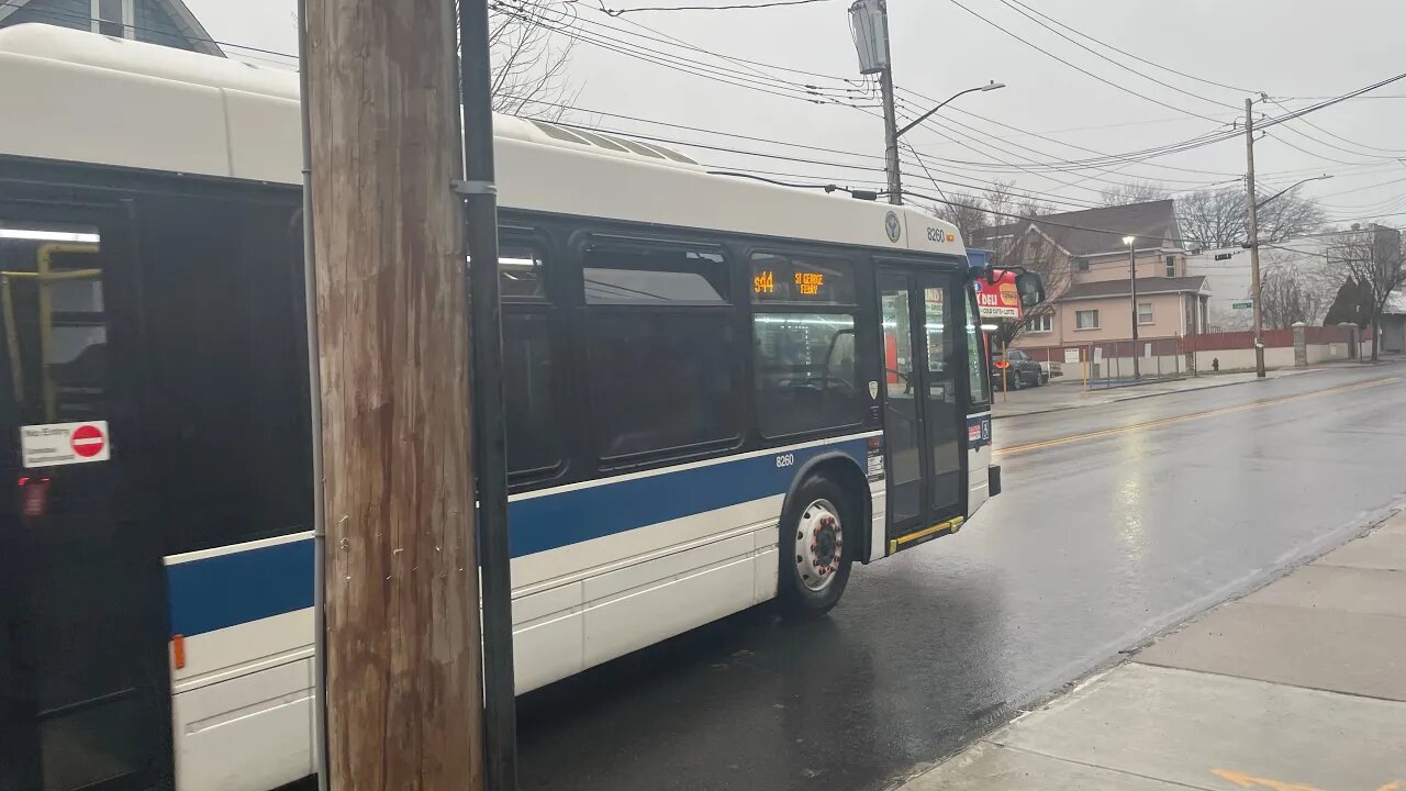 S44 Nova LFS Bus MTA 2019 Bound to ST George Ferry Engine Audio Sound High Quality