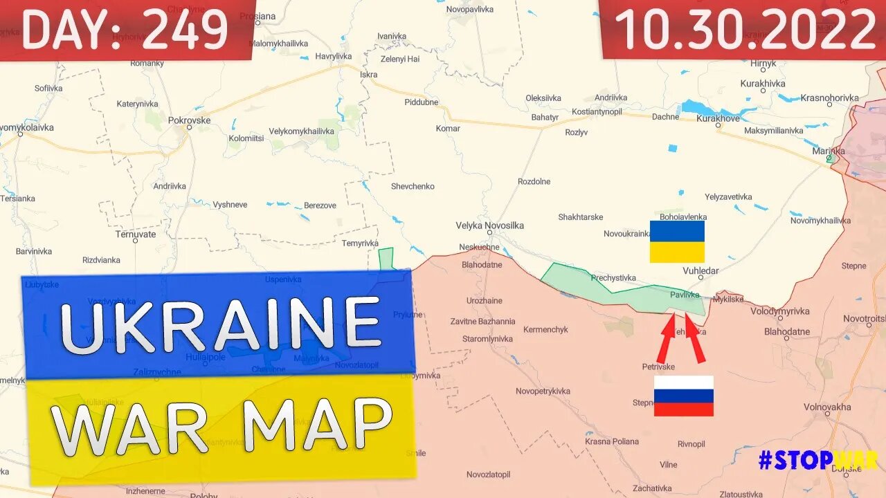 Russia and Ukraine war map 30 October 2022 - 249 day invasion | Military summary latest news today