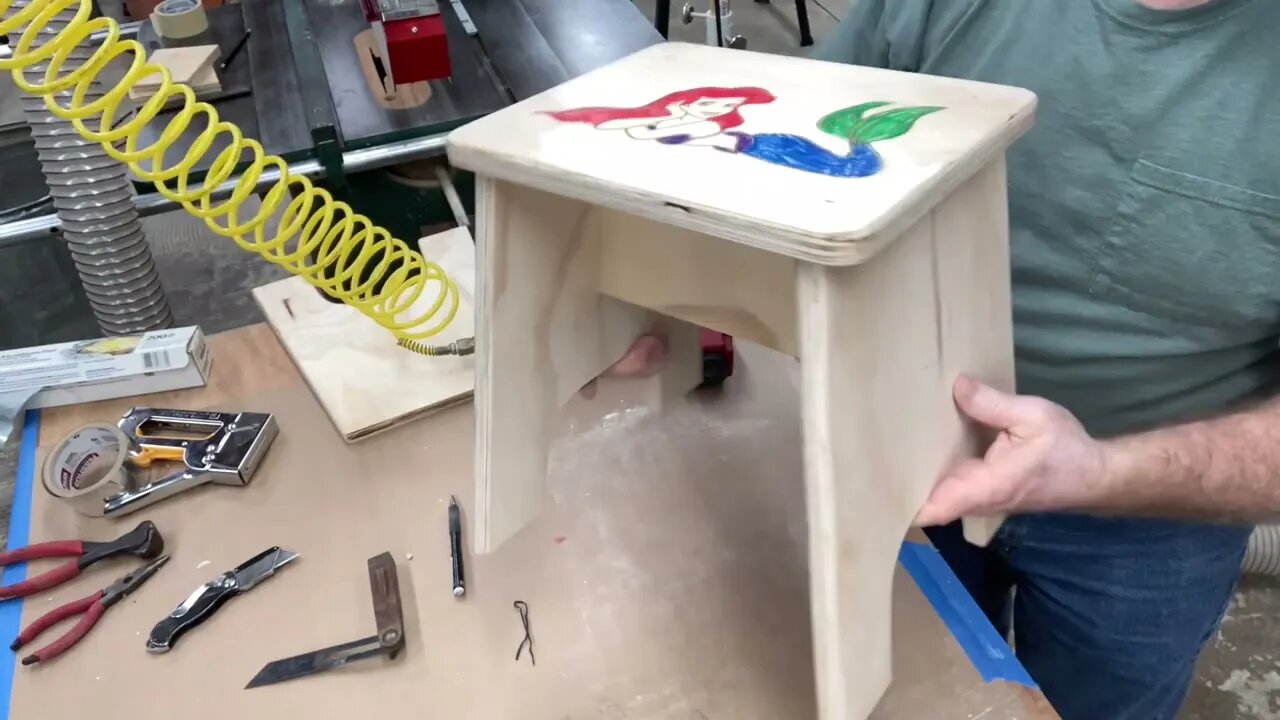 How to Build Two New Stools for the Grandkids