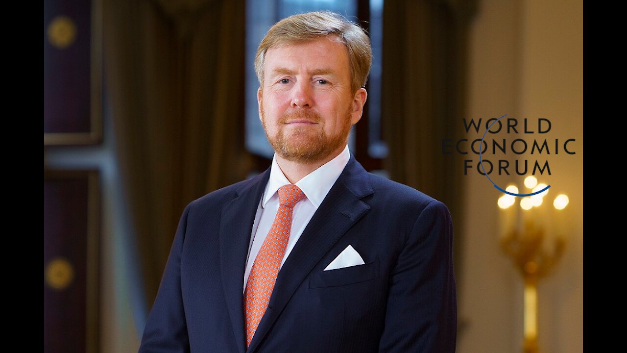 World Economic Forum Lid Koning Willem Alexander zegt Covid-19 Fake News