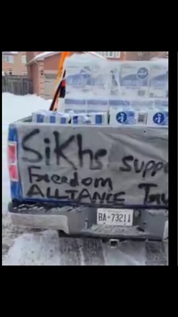 SIKHS SUPPORT TRUCKERS