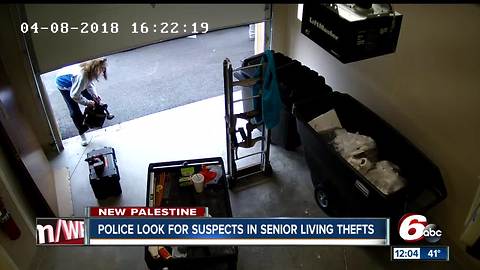 Police look for suspects in senior living thefts