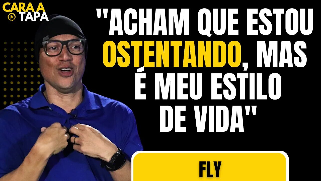 FLY BATE DE FRENTE COM QUEM O ACUSA DE ESTAR OSTENTANDO