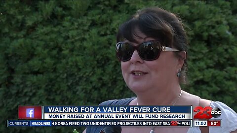 Walking for a valley fever cure