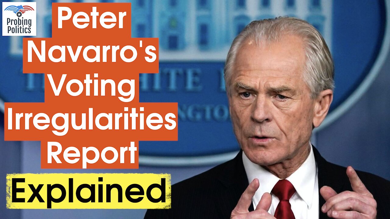 What PETER NAVARRO'S Voting Irregularities Report Says And Shows