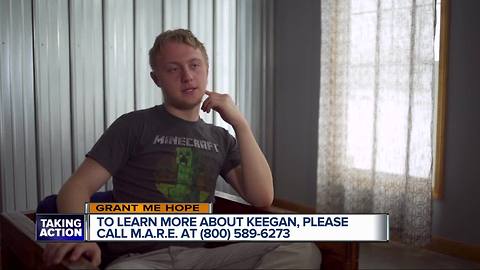 Grant Me Hope: Keegan likes computers, drawing, design, and learning new things