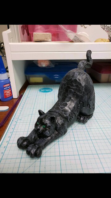 Broken kitty repaired