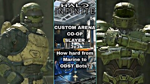 XB1 Halo Infinite G47, 2P local splitscreen Slayer on Recharge, Versus Marine & ODST Bots.