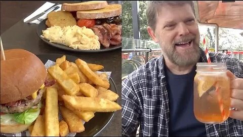 Drift Cafe Big Breakfast and Beef Burger - Mount Tamborine