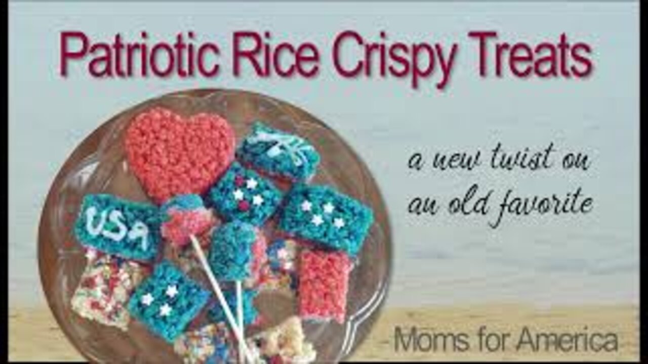 Patriotic Rice Crispy Treats