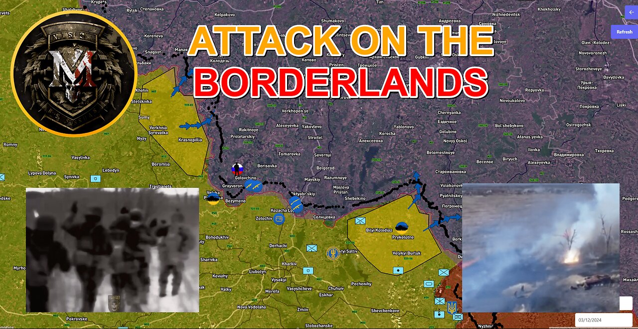 Ukrainians Tried To Break Through The Border. The Russians Are On Defense. MilitarySummary 2024.3.12
