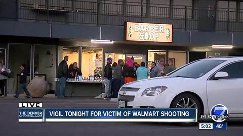 Vigil for victim of Walmart shooting