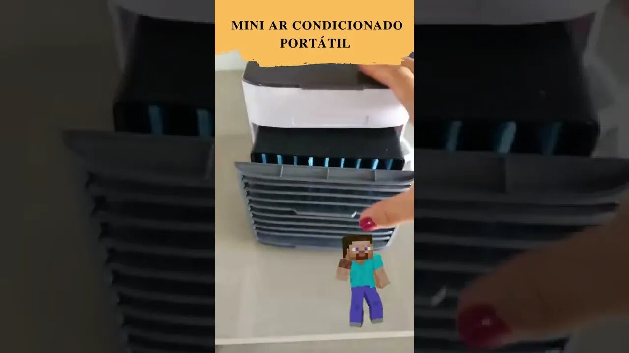 Mini Ar Condicionado Portátil Arctic Air Cooler Umidificador Climatizador Luz Led @ScanPlay​