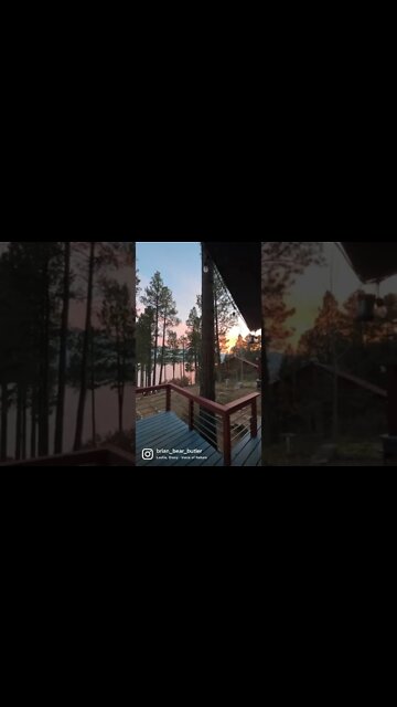 Sunset Magic | Cabin in The Woods #shorts