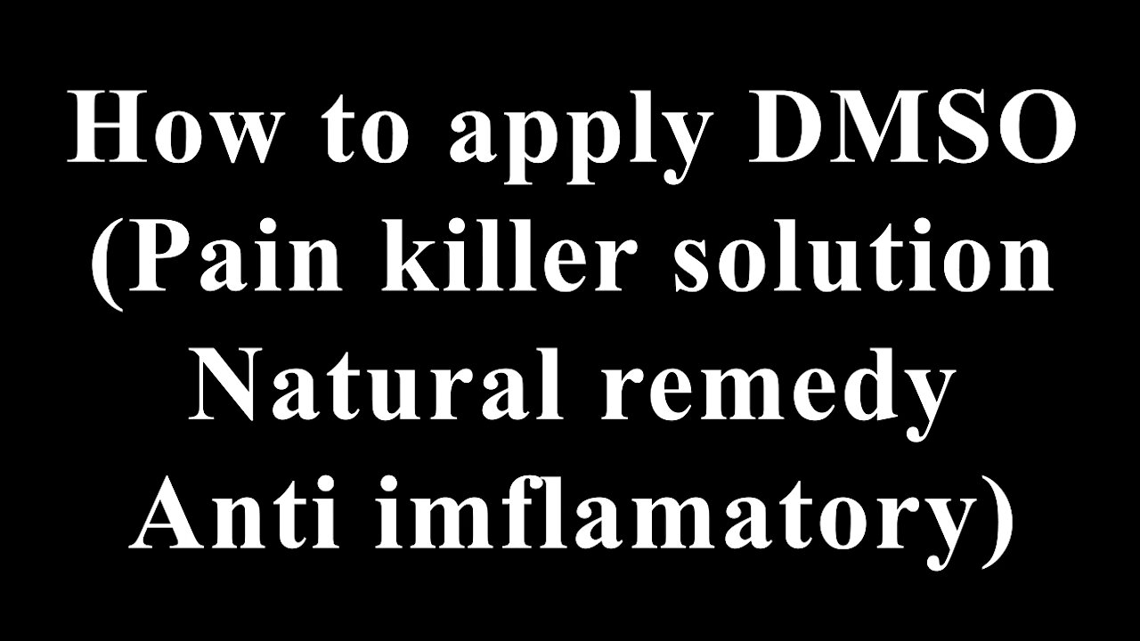 How to apply DMSO topically (English / Espanol)