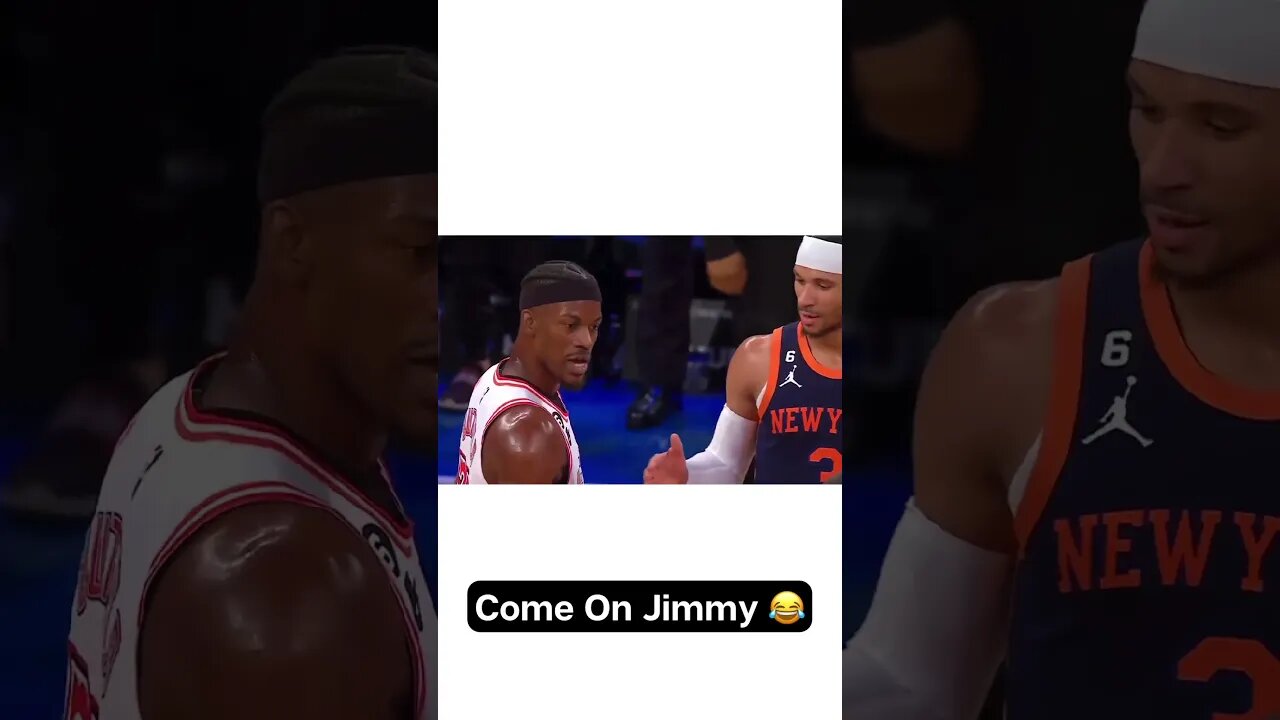 Jimmy Butler Leaves Josh Hart Hanging 😂