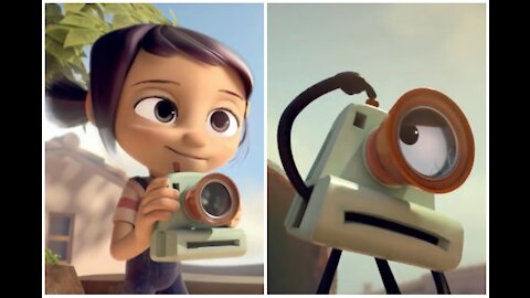 Camera becomes alive and then what happens.Cute story of a girl and her camera. Animated story