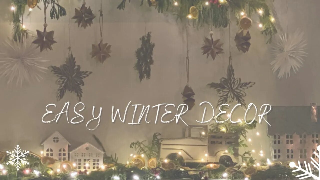 Easy Winter Decor | DIY STARS