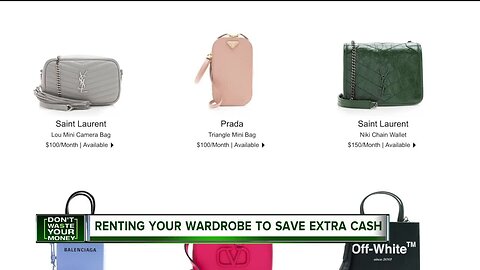 Renting your wardrobe to save extra cash