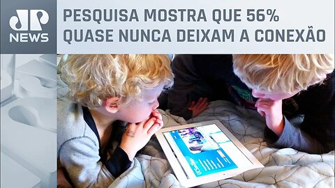 Crianças e adolescentes têm utilizado internet sem limitação, diz estudo