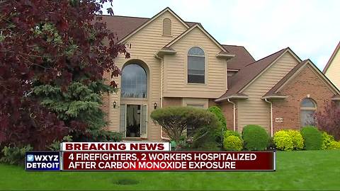 4 firefighters, 2 residents hospitalized after being exposed to gas fumes in home