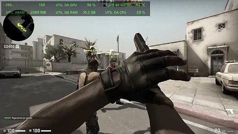 Gameplay COUNTER STRIKE GLOBAL OFFENSIVE no notebook LENOVO IDEAPAD 3 AMD Ryzen 5500U Radeon Vega 7