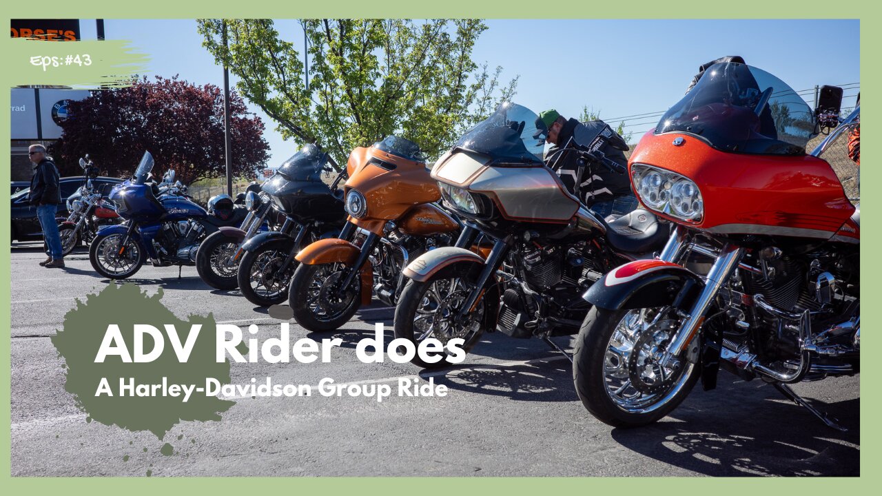 ADV rider rides with a bunch of Harley Davidsons | My 1st Harley Davidson Group Ride