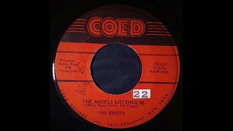 The Crests – The Angels Listened In