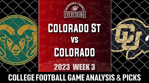 Colorado vs Colorado State Picks & Prediction Against the Spread 2023 College Football Analysis