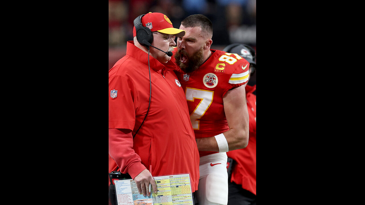 Travis Kelce Throws Temper Tantrum On Sidelines, Shoves Andy Reid